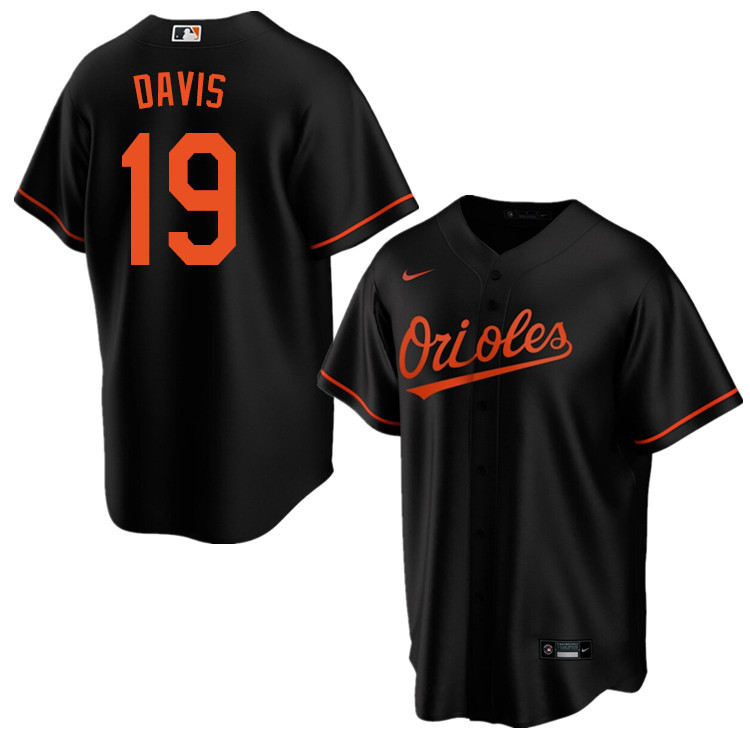 Nike Men #19 Chris Davis Baltimore Orioles Baseball Jerseys Sale-Black